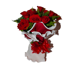 Bouquet Creponzão Com Rosas Vermelhas