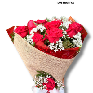 Bouquet de 24 Rosas Vermelhas
